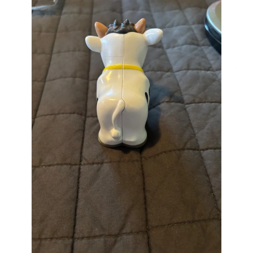 Fisher-Price Little People Cow Farm Animal White/Black Replacement Figure